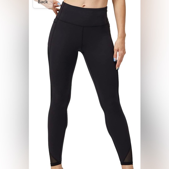 NWT-ONGASOFT High Waisted Yoga Pants for Women Running Workout Mesh Leggings. - Picture 5 of 11